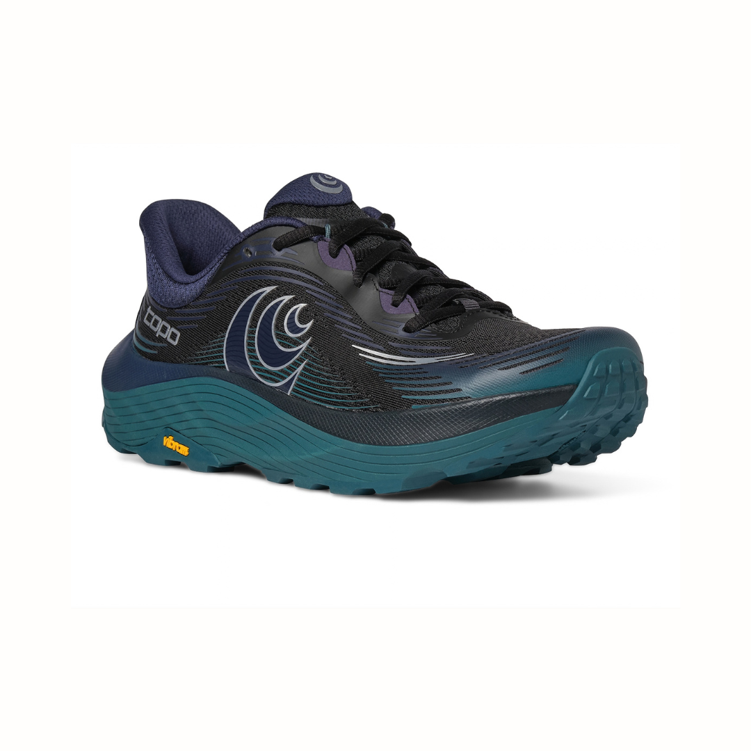 Topo Athletic Ultraventure 5 wide, miesten juoksukengät, laaja lesti, musta/vihreä