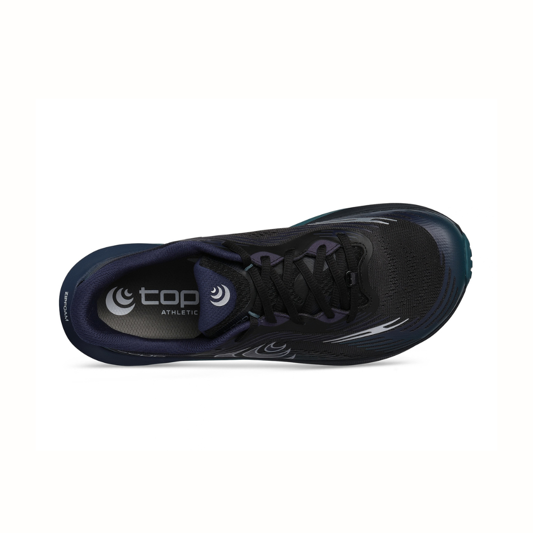 Topo Athletic Ultraventure 5 wide, miesten juoksukengät, laaja lesti, musta/vihreä