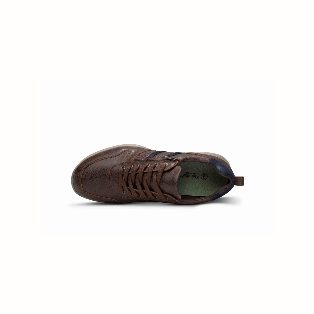 Xsensible Stretchwalker SWX3 miesten kävelykengät, Dark Brown Combi