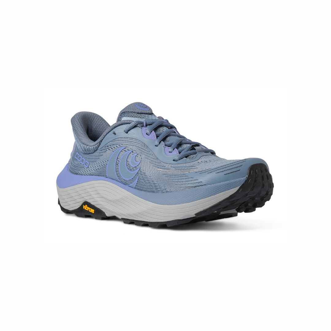 Topo Athletic Ultraventure 5 Wide, naisten juoksukengät, laaja lesti, harmaa/sininen