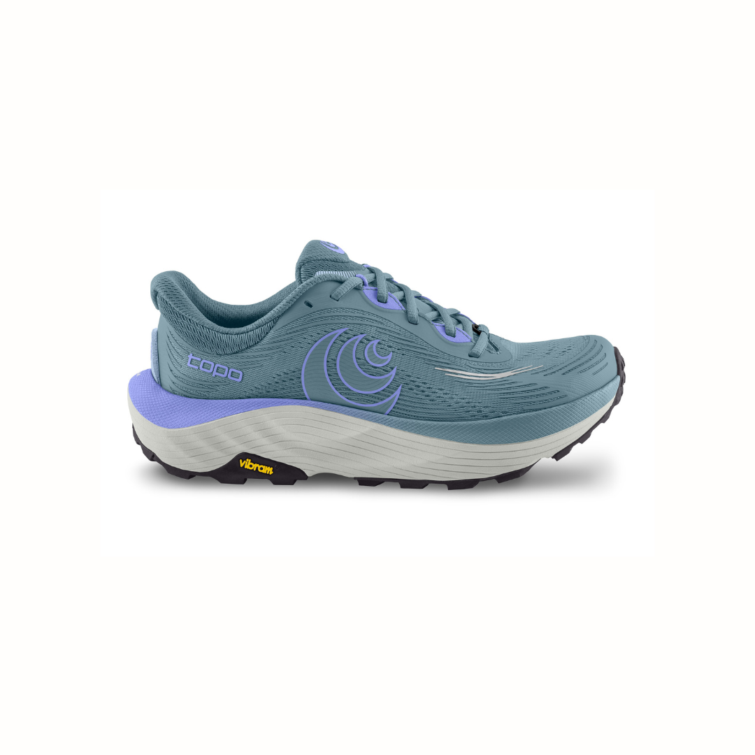 Topo Athletic Ultraventure 5 Wide, naisten juoksukengät, laaja lesti, harmaa/sininen