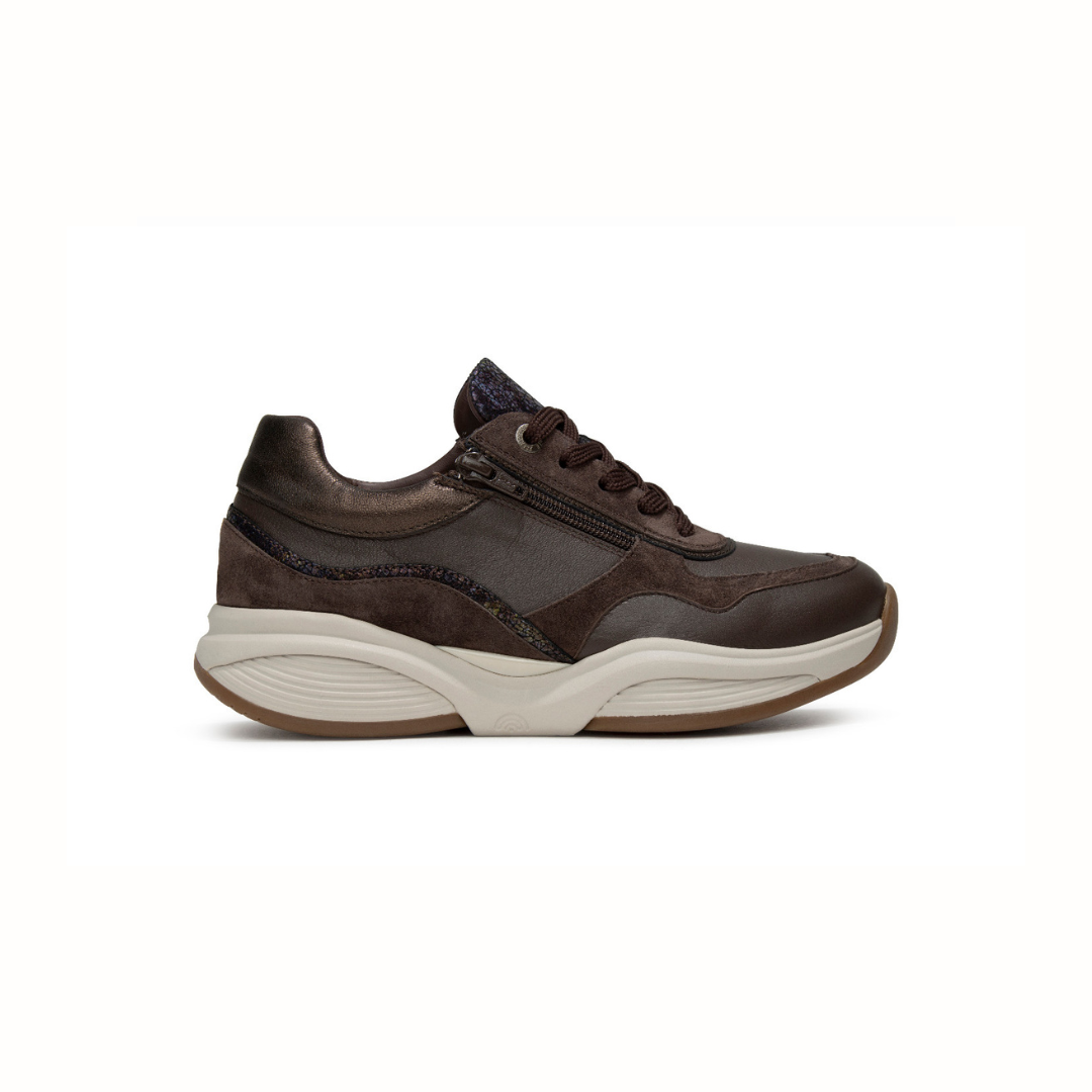 Xsensible Stretchwalker SWX11 kävelykengät, Dark Brown Combi